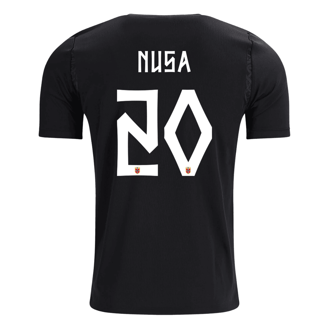 NUSA #20 Norway Away Soccer Jersey World Cup 2026 Black