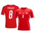 REULER #8 Switzerland Home Soccer Jersey World Cup 2026 Red