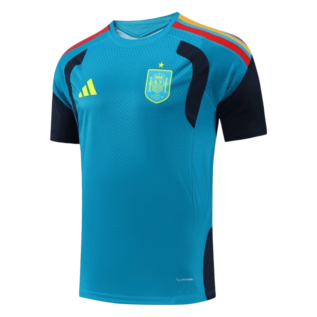 Player Version Spain Pre-match Soccer Jersey Kit(Jersey+Shorts) World Cup 2026 Blue