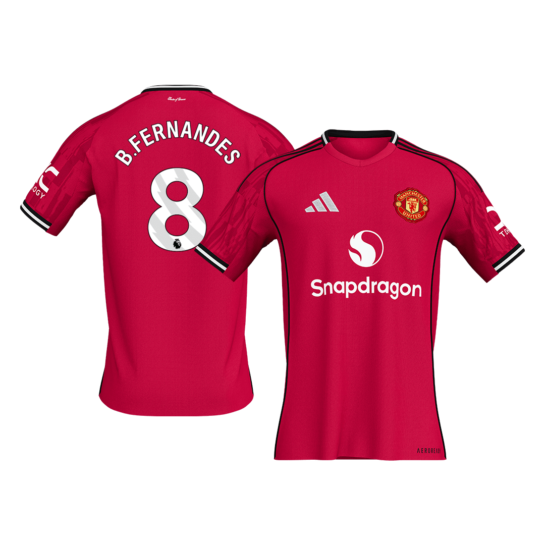 Manchester United 2025/26 Home Soccer Jersey - B.FERNANDES #8