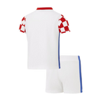 Kids Fan Croatia Home Soccer Jersey Kit (Jersey+Shorts) World Cup 2026 Red&White