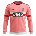 Retro 15/16 Juventus Away Long Sleeve Jersey Pink