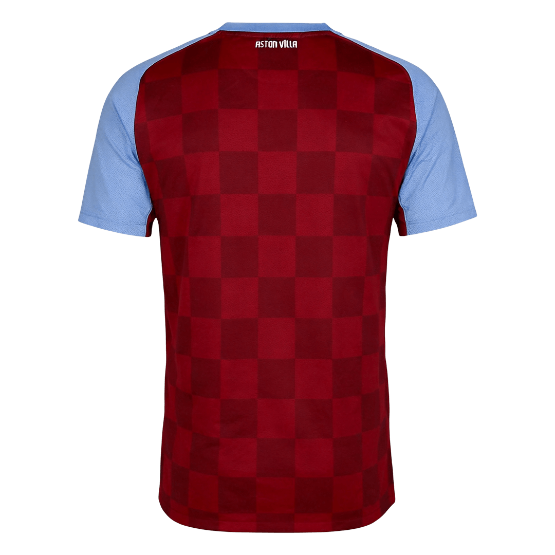 Men Retro Fan Version 11/12 Aston Villa Home Short Sleeve Red