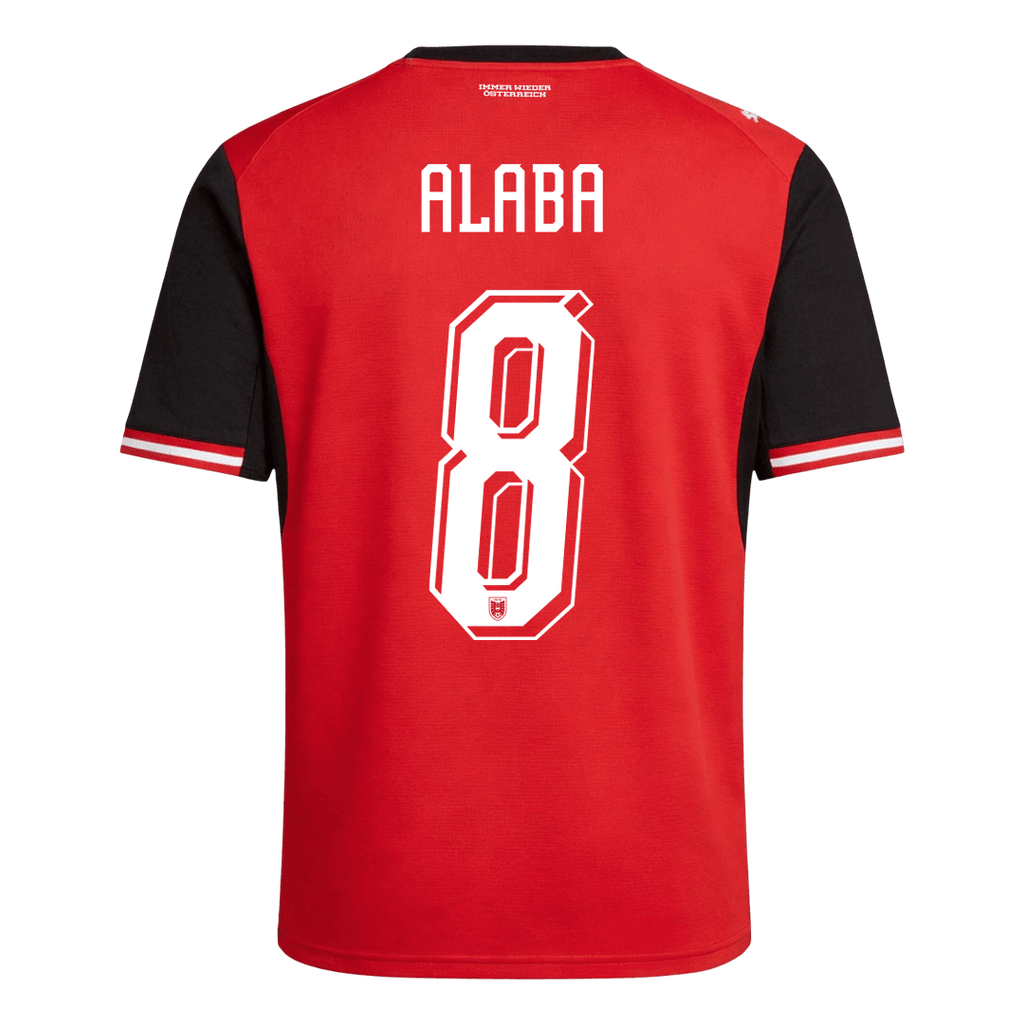 ALABA#8 Austria Home Soccer Jersey World Cup 2026 Red