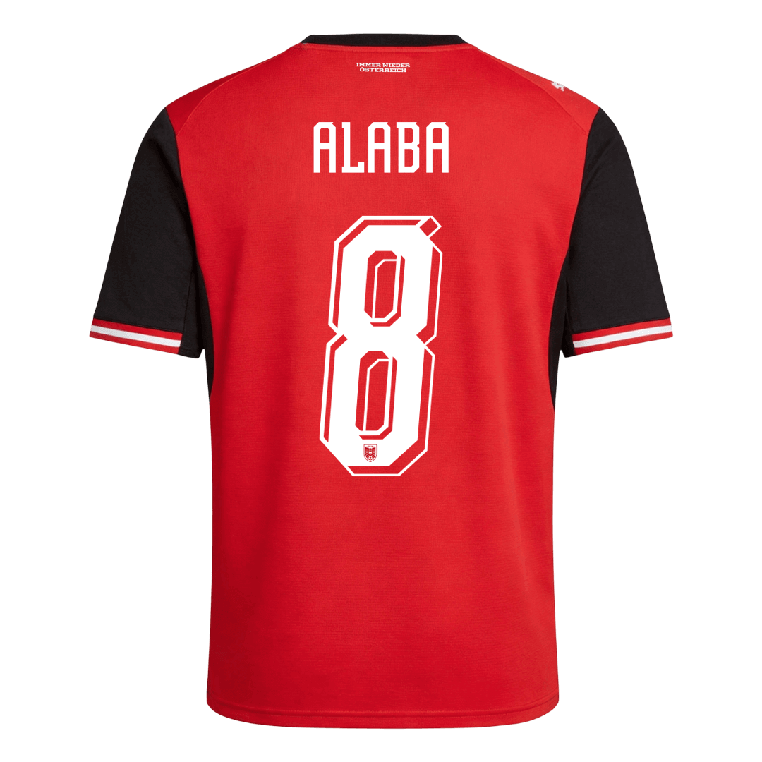 ALABA#8 Austria Home Soccer Jersey World Cup 2026 Red