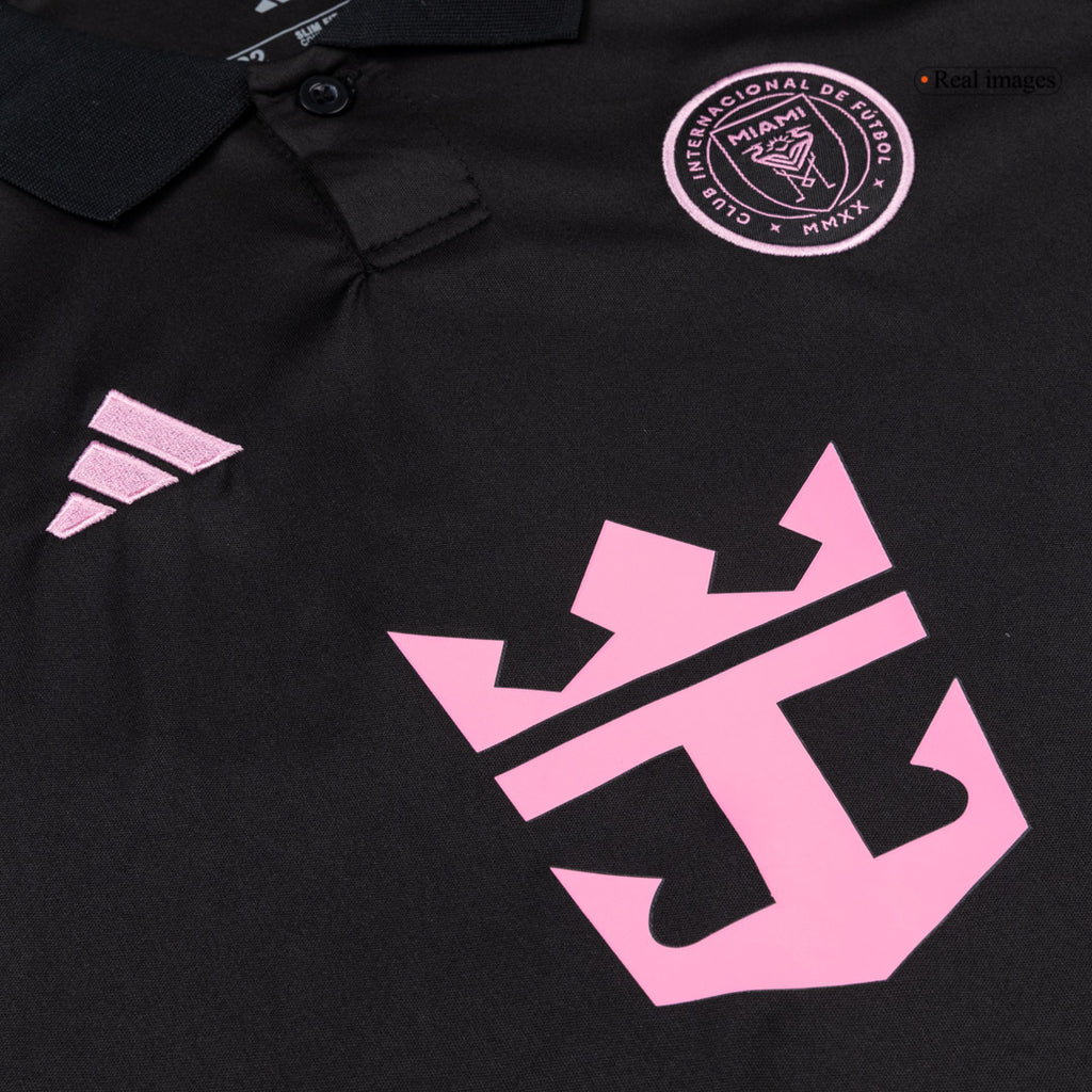 Kid's Inter Miami Away Soccer Jersey Kit(Jersey+Shorts) 2026 Black