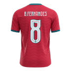 B.FERNANDES#8 Portugal Home Soccer Jersey World Cup 2026 Red