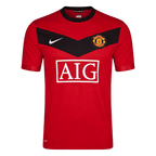Men Retro Fan Version Manchester United Home Soccer Jersey 2009/10 Red