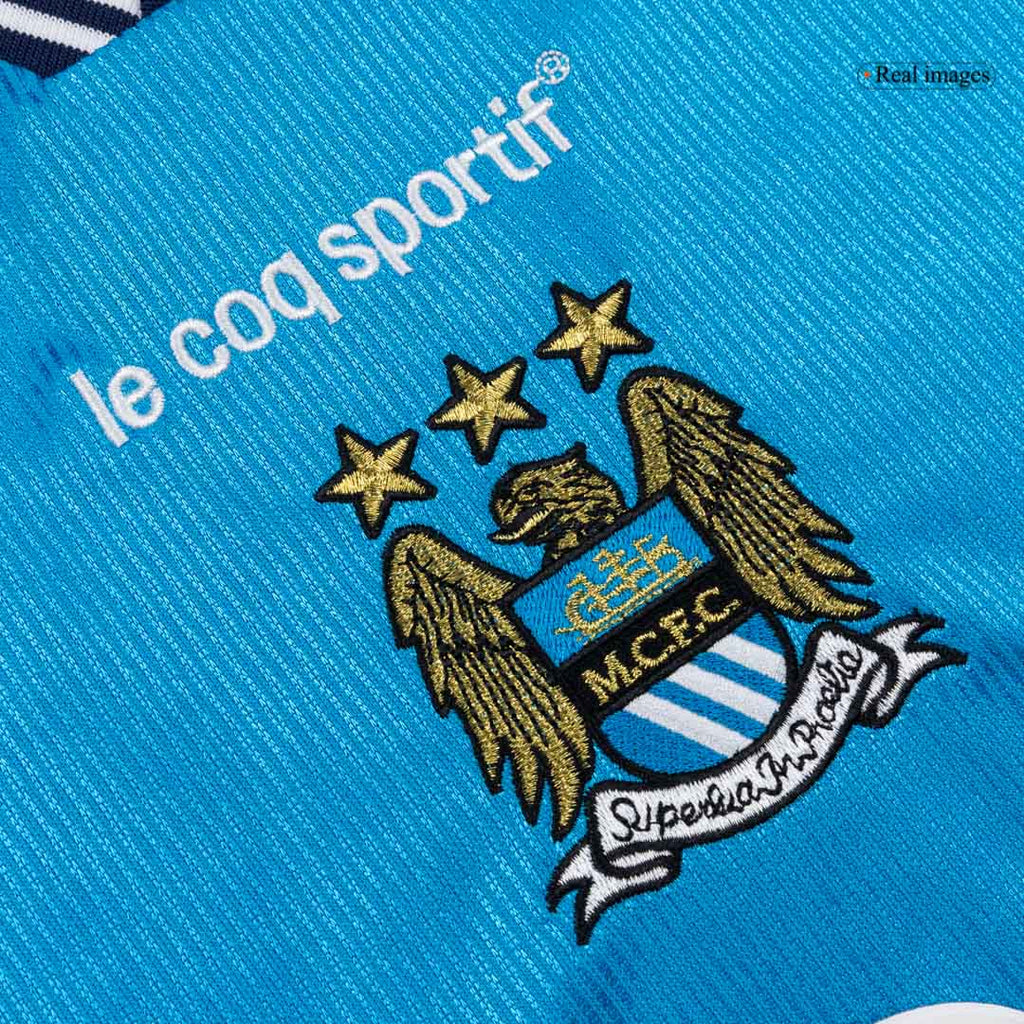 Retro 99/01 Manchester City Home Soccer Jersey Blue