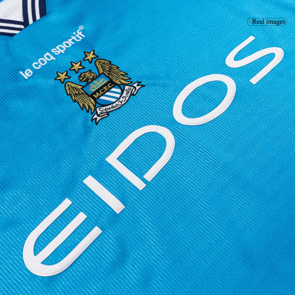 Retro 99/01 Manchester City Home Soccer Jersey Blue