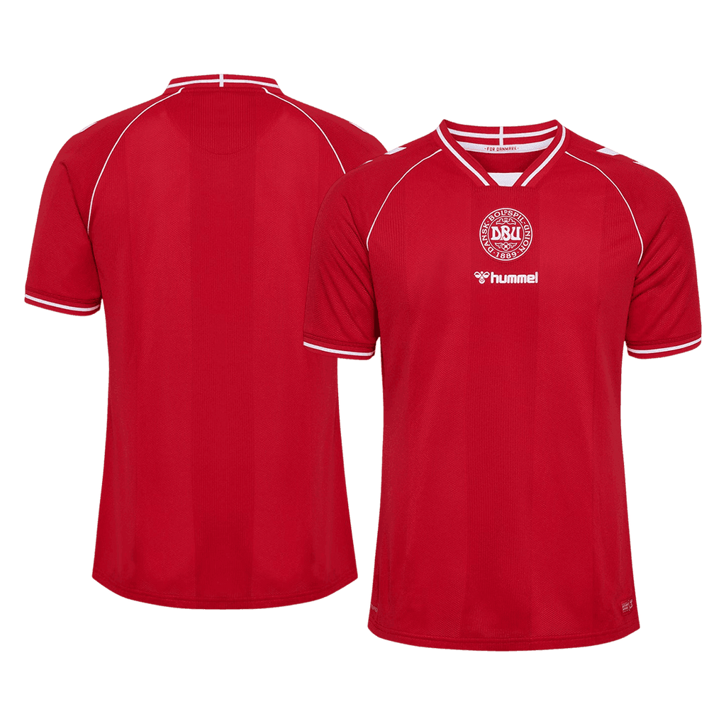 Men Fan Denmark Home Soccer Jersey World Cup 2026 Red