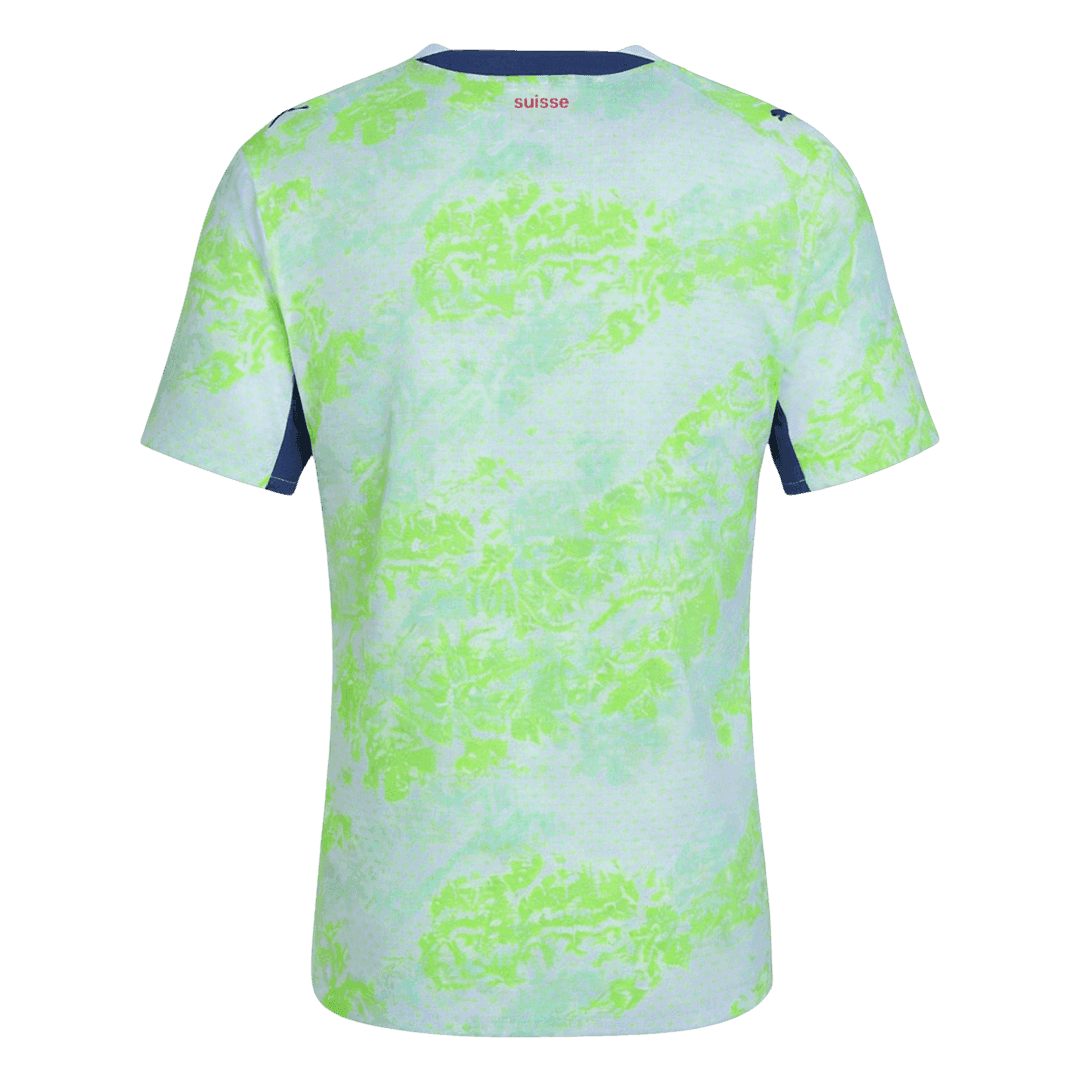 Player Version Switzerland Away Soccer Jersey World Cup 2026 Green