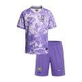 Kids South Korea Away Soccer Jersey Kit (Jersey+Shorts) World Cup 2026 Purple