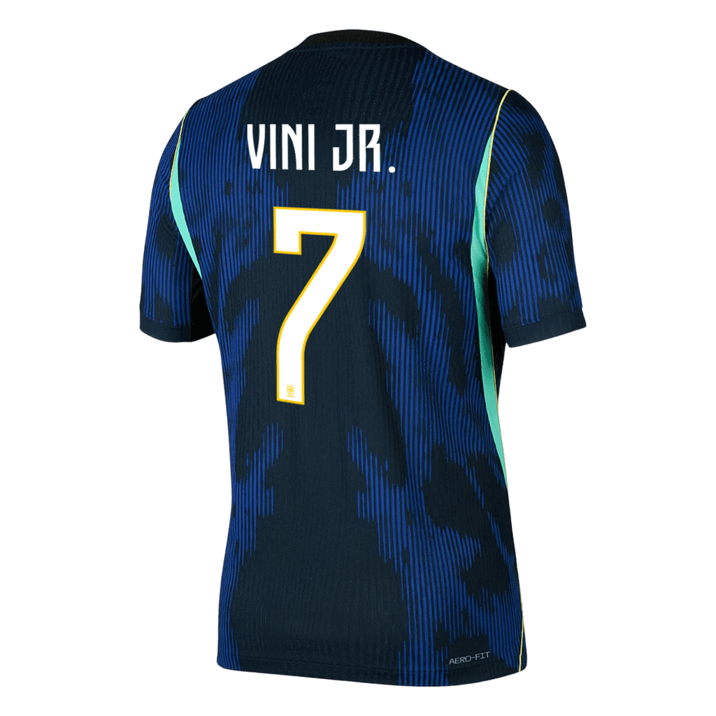 VINI JR. #7 Player Version Brazil Away Soccer Jersey World Cup 2026 Navy