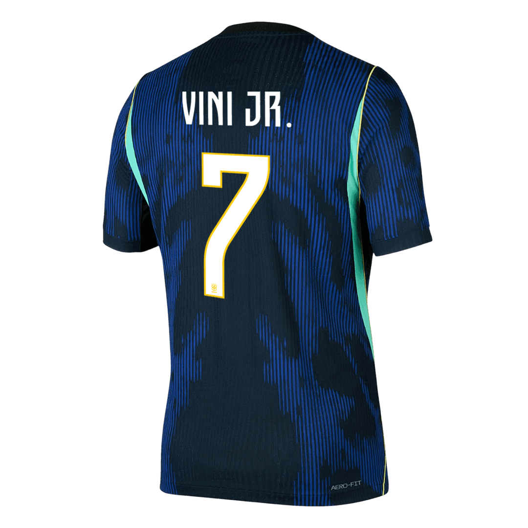VINI JR. #7 Player Version Brazil Away Soccer Jersey World Cup 2026 Navy