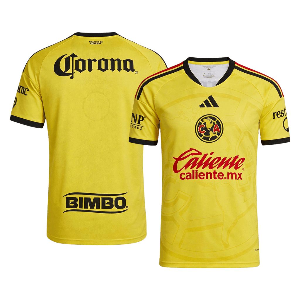 Men Fan Version Club America Home Soccer Jersey 2026/27 Yellow