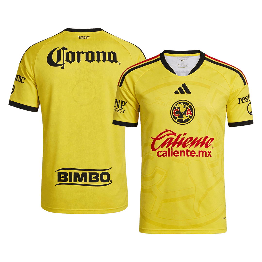 Men Fan Version Club America Home Soccer Jersey 2026/27 Yellow