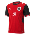 LAIMER#20 Austria Home Soccer Jersey World Cup 2026 Red