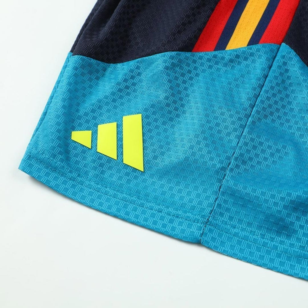 Player Version Spain Pre-match Soccer Jersey Kit(Jersey+Shorts) World Cup 2026 Blue