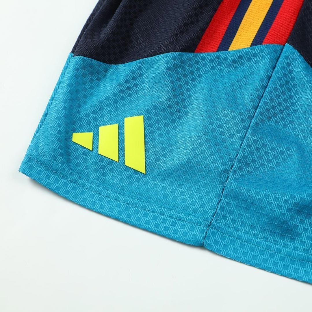 Player Version Spain Pre-match Soccer Jersey Kit(Jersey+Shorts) World Cup 2026 Blue