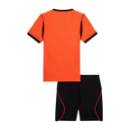 Kids Netherlands Home Soccer Jersey Kit(Jersey+Shorts) World Cup 2026 Orange