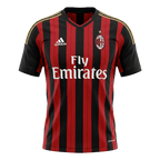 Retro 13/14 AC Milan Home Soccer Jersey Red&Black