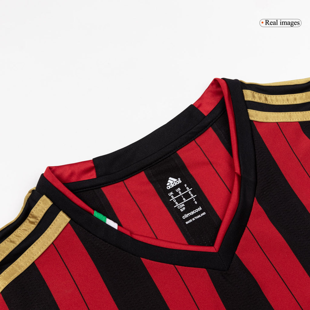 Retro 13/14 AC Milan Home Long Sleeve Jersey Red&Black