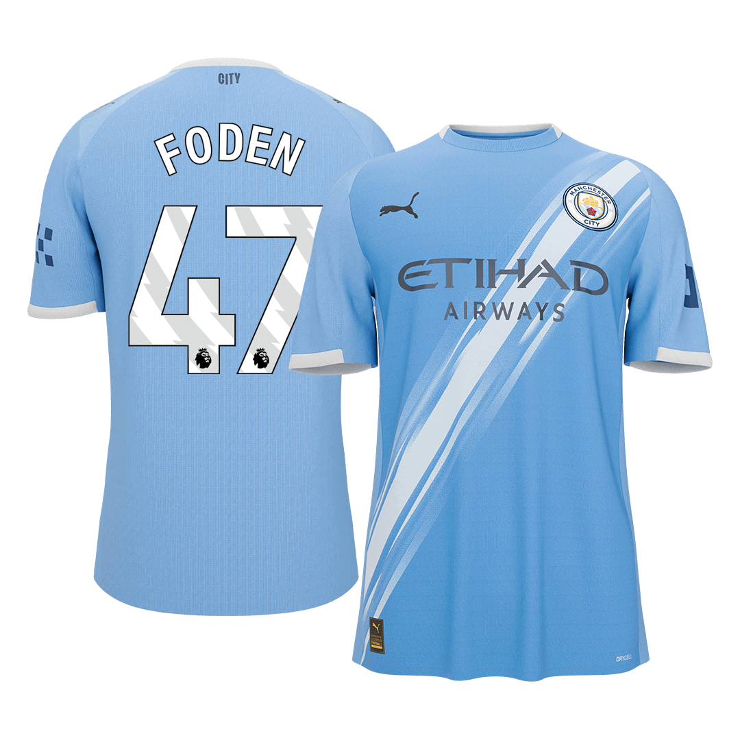 Manchester City 2025/26 Home Soccer Jersey - FODEN #47