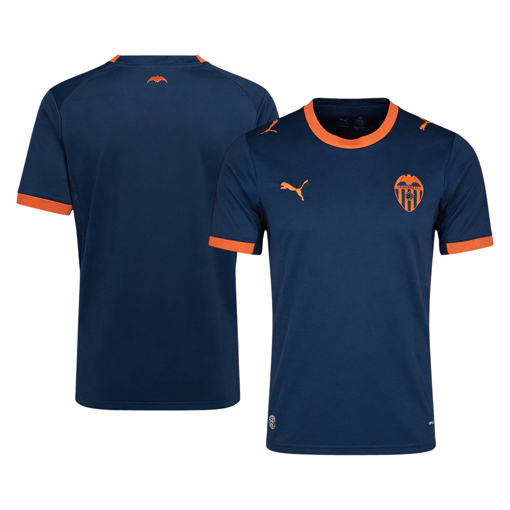 Men Fan Version Valencia Away Soccer Jersey 2026/27 Blue