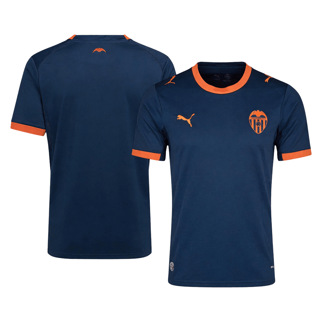Men Fan Version Valencia Away Soccer Jersey 2026/27 Blue