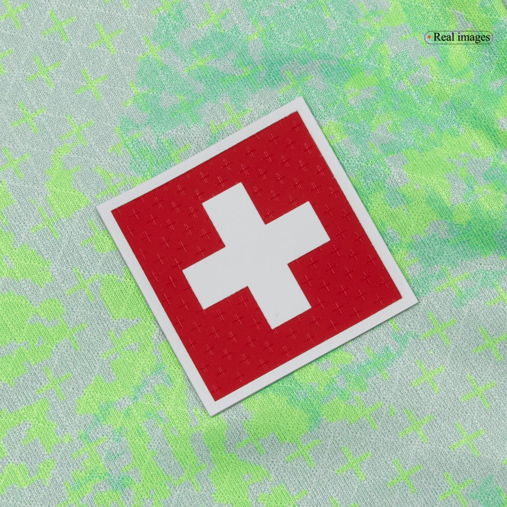 XHAKA #10 Player Version Switzerland Away Soccer Jersey World Cup 2026 Green