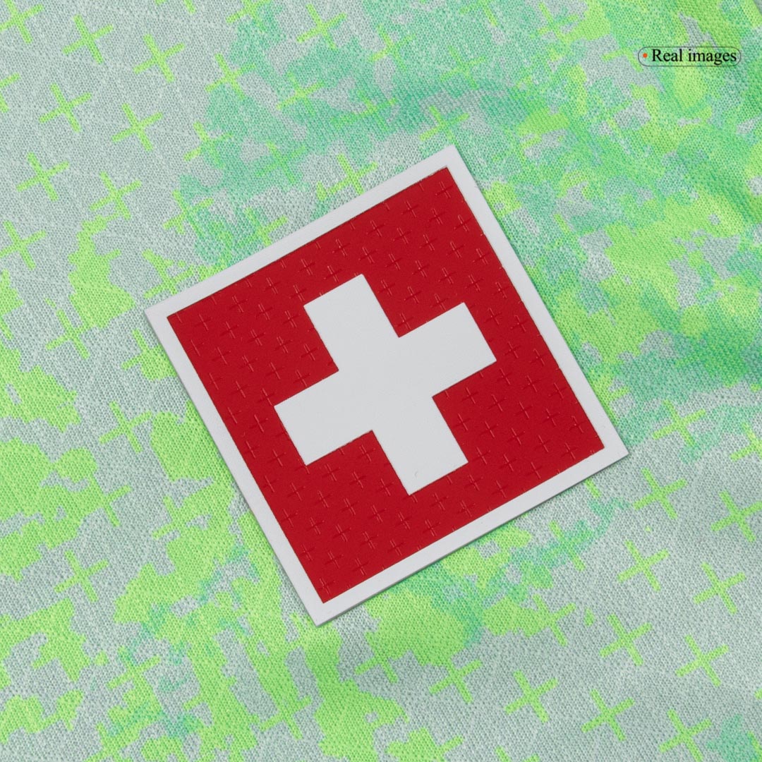 XHAKA #10 Player Version Switzerland Away Soccer Jersey World Cup 2026 Green