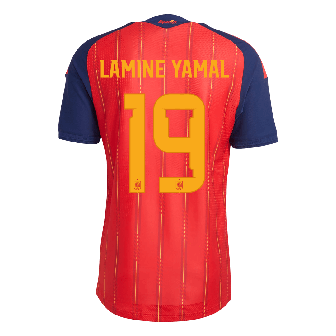 LAMINE YAMAL #19 Player Version Spain Home Soccer Jersey World Cup 2026 Red