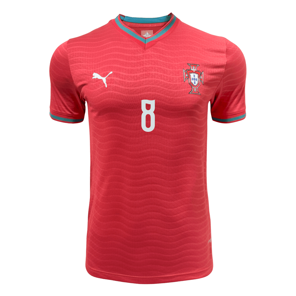 B.FERNANDES#8 Player Version Portugal Home Soccer Jersey World Cup 2026 Red