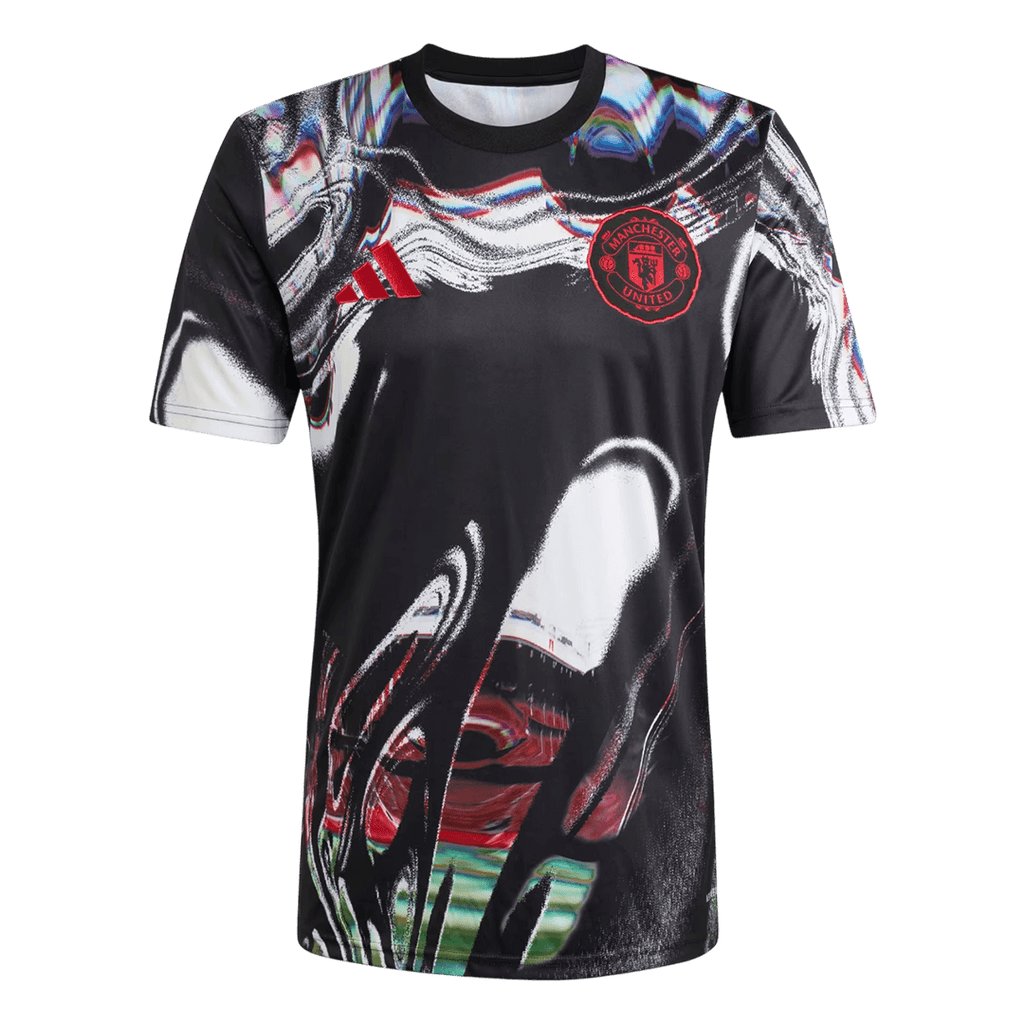 Manchester United Pre-Match Soccer Jersey 25/26 Black
