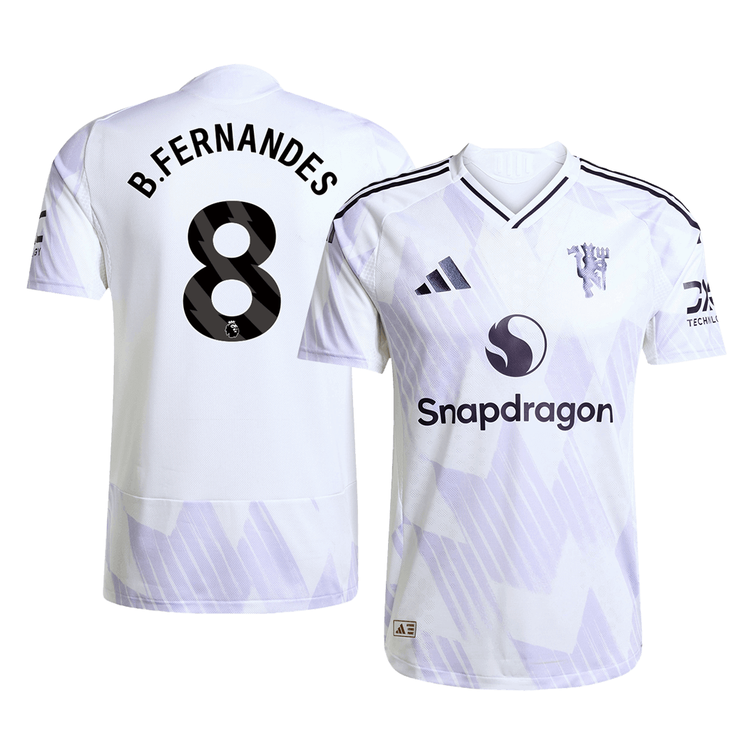Manchester United 2025/26 Away Soccer Jersey - B.FERNANDES #8 - Player Version