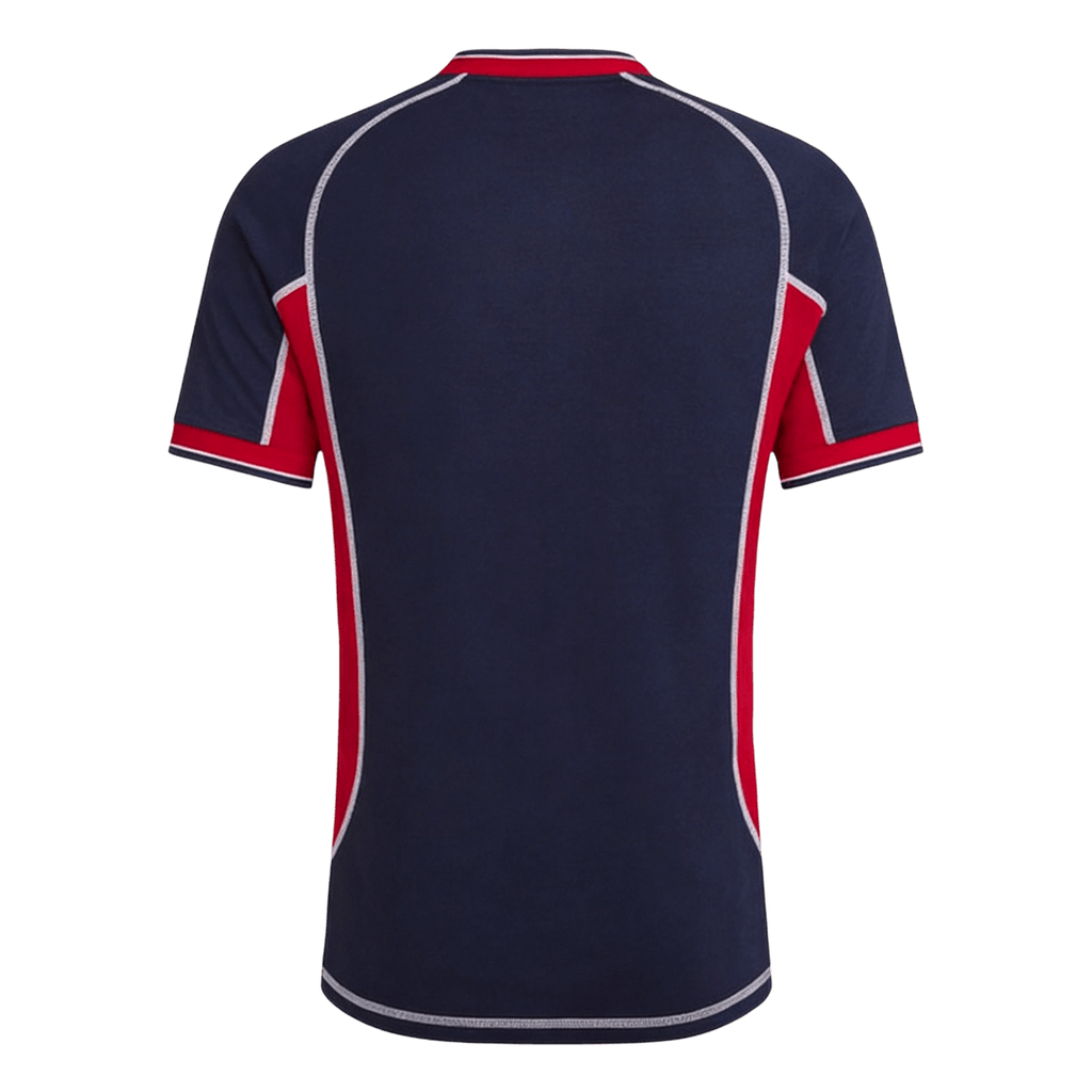 Men Retro Fan Version 00/01 Manchester United Third Soccer Jersey Navy