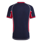 Men Retro Fan Version 00/01 Manchester United Third Soccer Jersey Navy