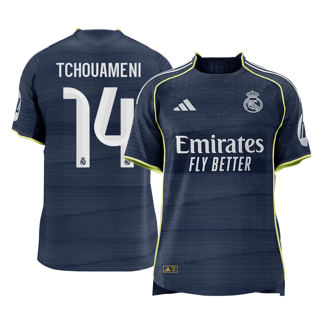 Real Madrid 2025/26 Away Soccer Jersey - TCHOUAMENI #14 - Player Version