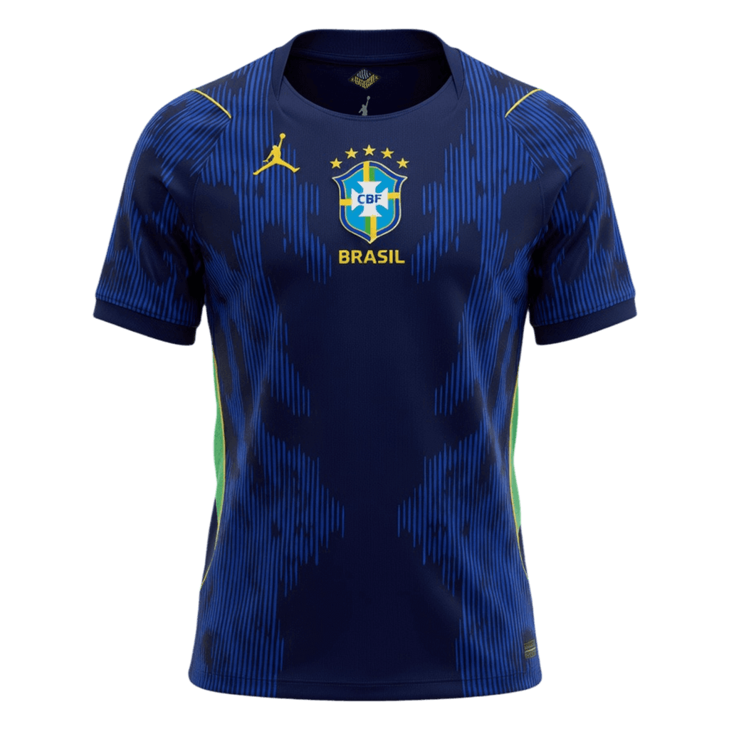 Brazil Away Soccer Jersey Kit(Jersey+Shorts) World Cup 2026