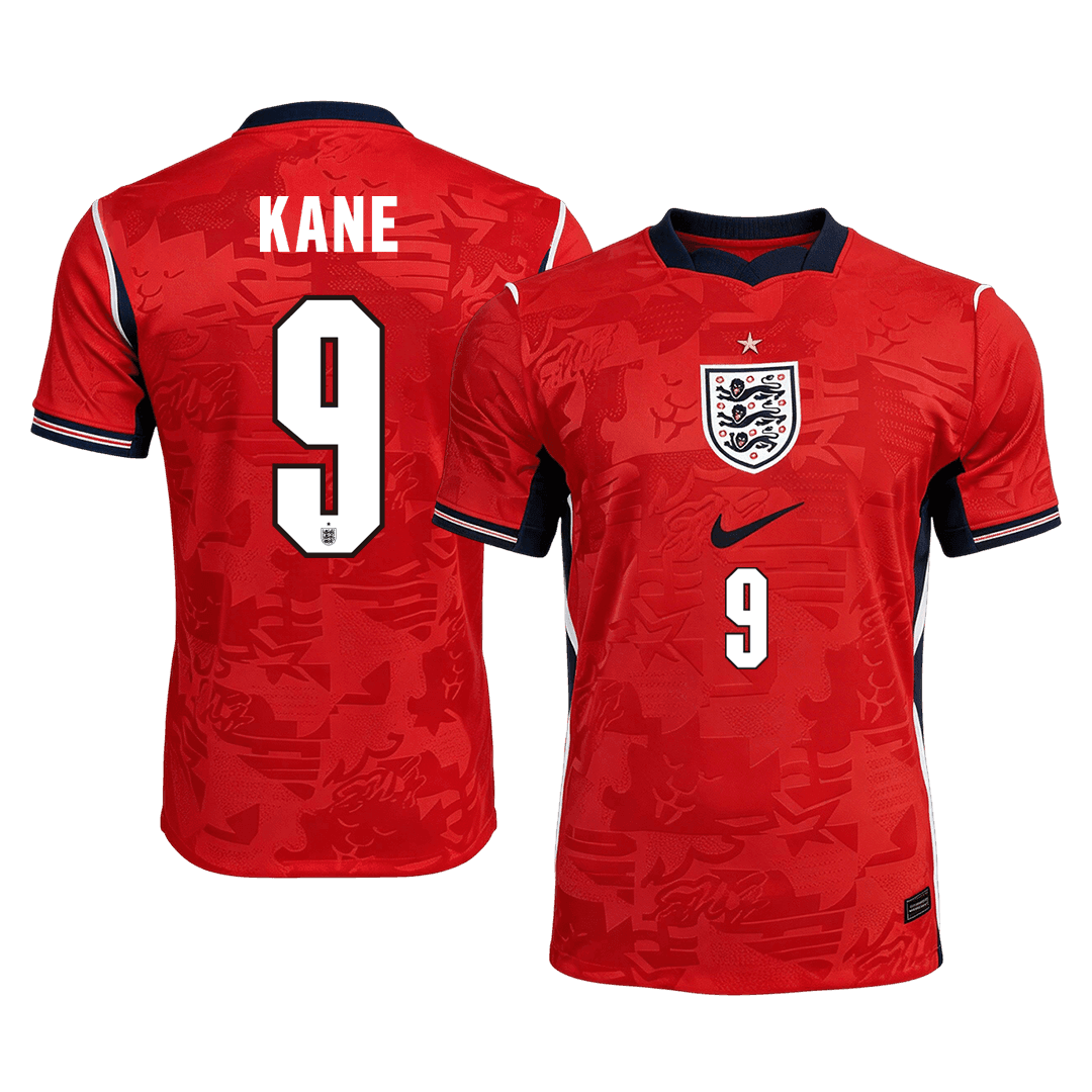 KANE #9 Player Version England Away Soccer Jersey World Cup 2026 Red
