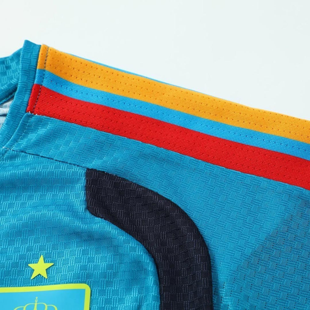 Player Version Spain Pre-match Soccer Jersey Kit(Jersey+Shorts) World Cup 2026 Blue