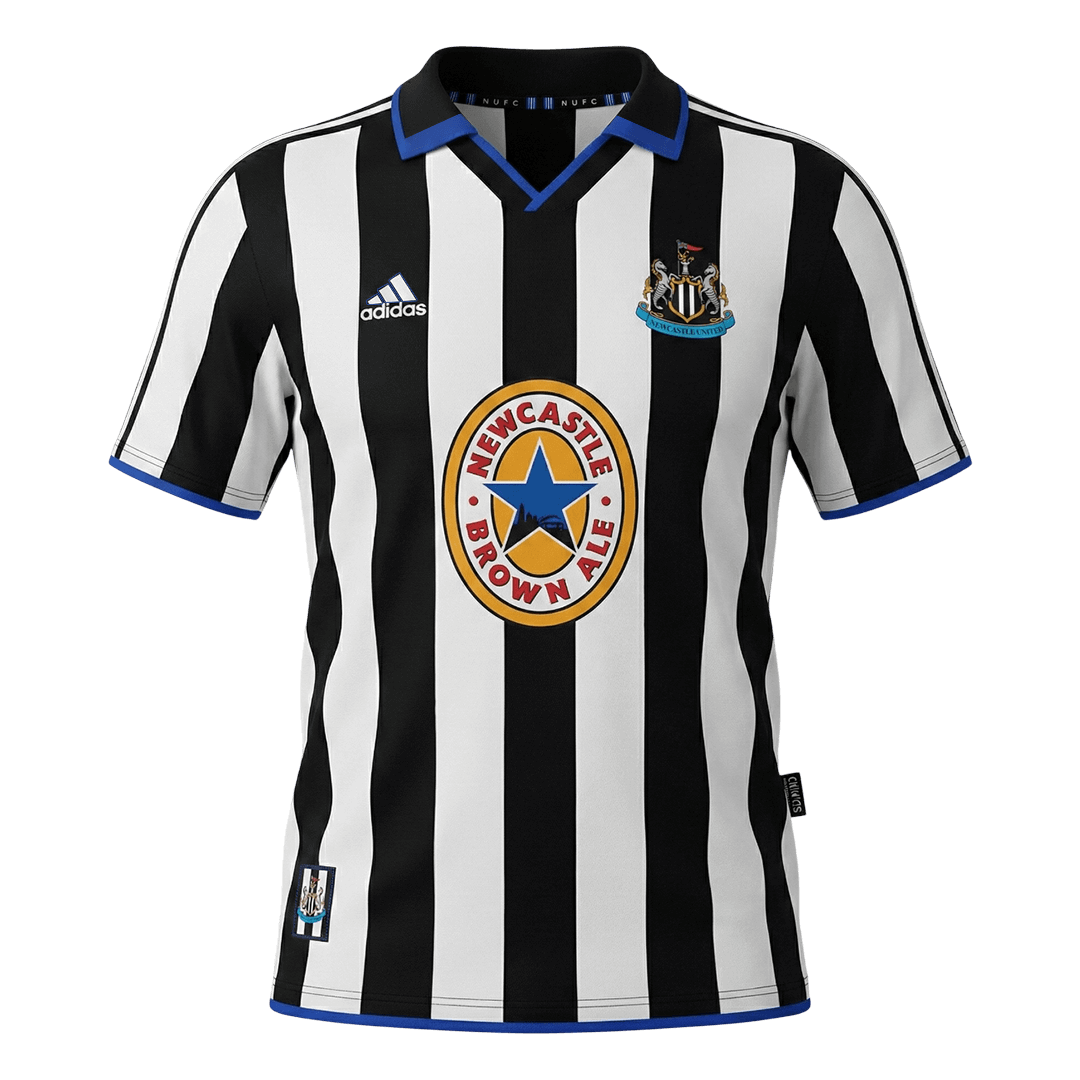 Newcastle United 1999/00 Retro Home Soccer Jersey