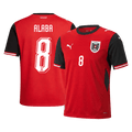 ALABA#8 Austria Home Soccer Jersey World Cup 2026 Red