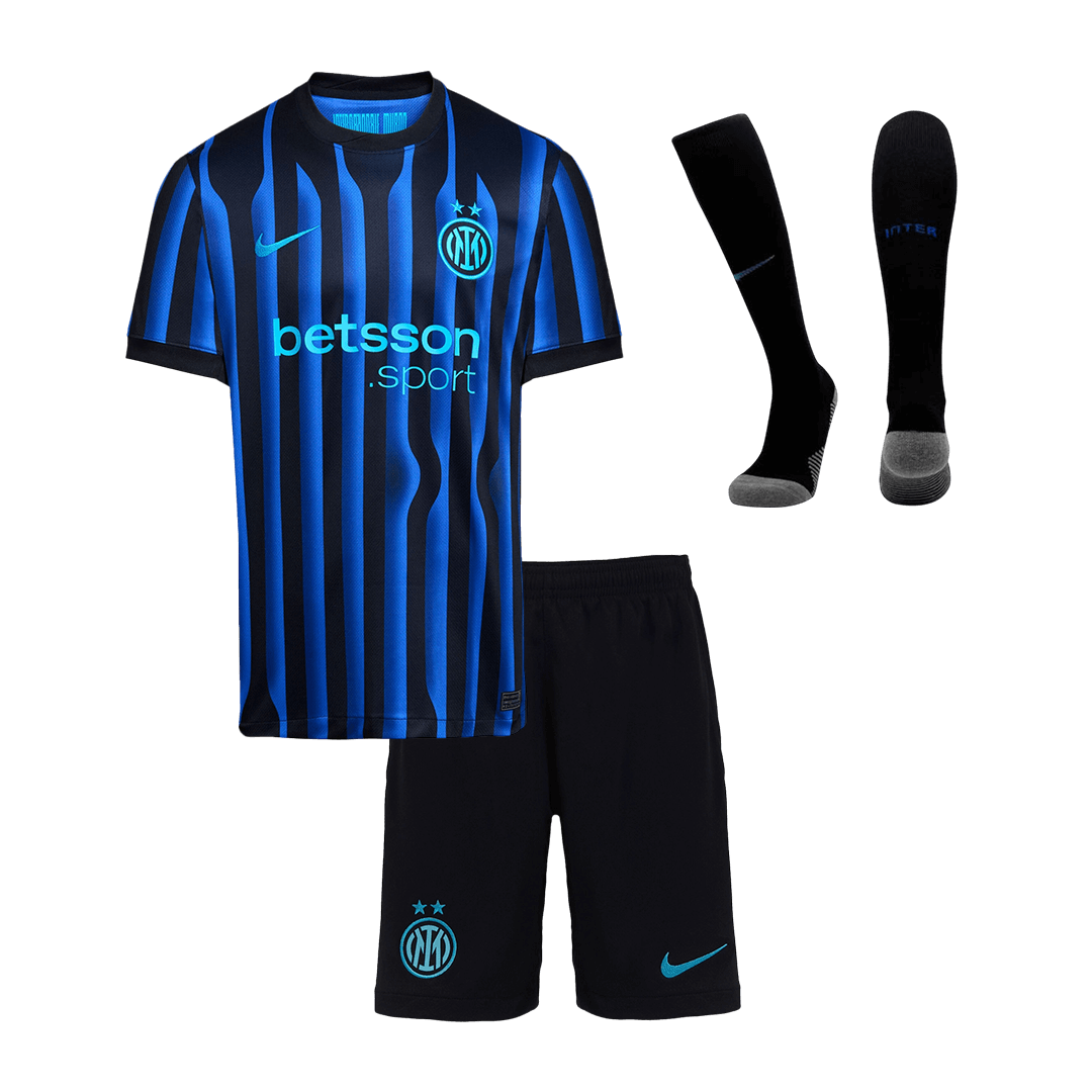 Kids Inter Milan 2025/26 Home Full Soccer Kit