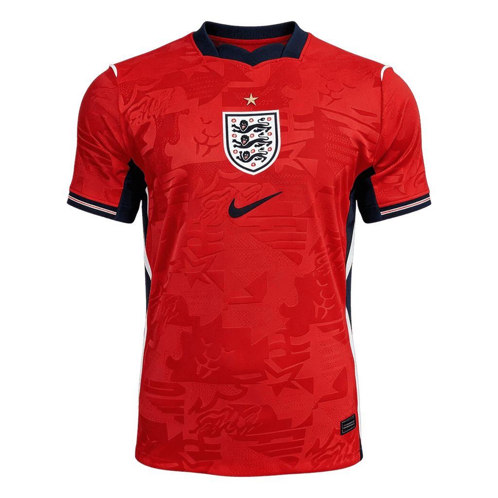 Player Version England Away Soccer Jersey World Cup 2026 Red