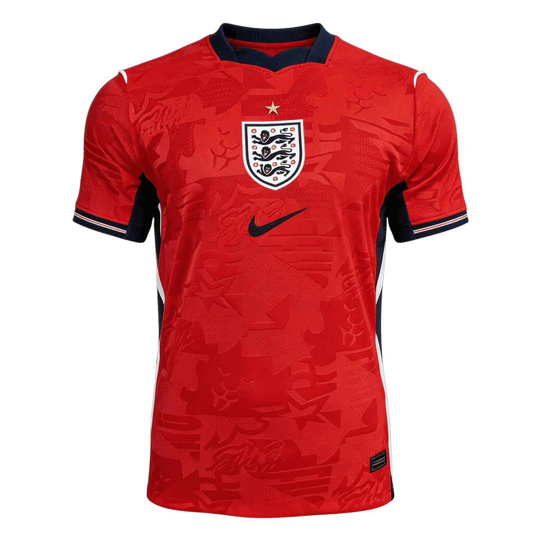 Player Version England Away Soccer Jersey World Cup 2026 Red