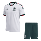 Mexico Away Soccer Jersey Kit (Jersey+Shorts) World Cup 2026 White