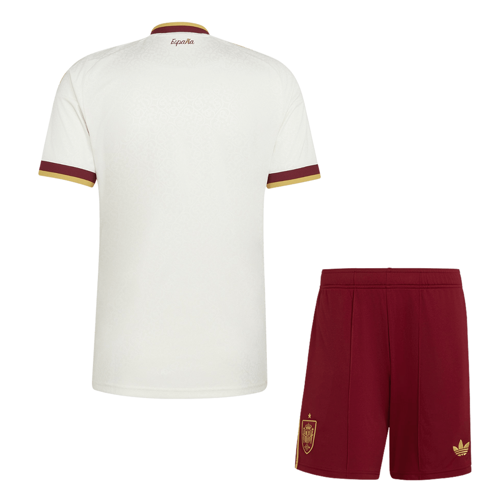 Spain Away Soccer Jersey Kit (Jersey+Shorts) World Cup 2026 White