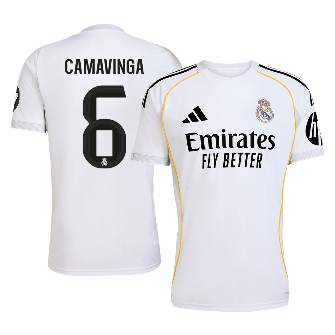 Real Madrid 2025/26 Home Soccer Jersey - CAMAVINGA #6